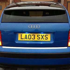 Rear with LED Number plate lights