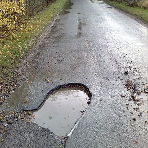 The offending pothole