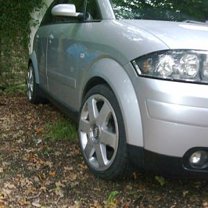 My Audi TT alloys now on 205/40/17