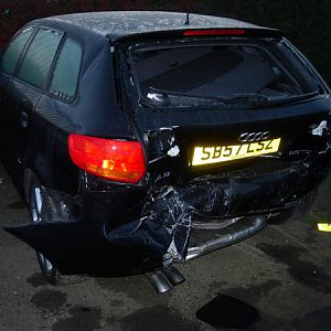Ouch! Careless person kills my A3 on 27/10/08, thankfully I get off with minor injuries
