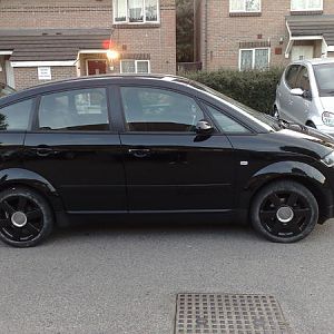 my audi after wheels painted