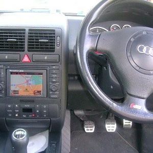 sat nav nearly installed not pushed it all in yet may get  advd mp3 player