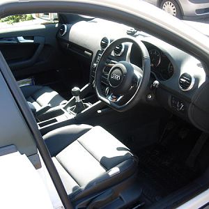 Black edition interior - flat bottomed wheel is great.