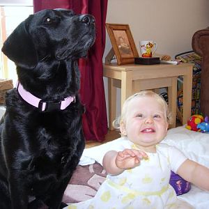 pippa and grace waiting for sweets!!!