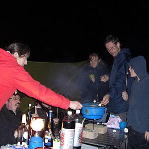 toasted marshmallows after a curry ---we know how to live it up at a2oc socials