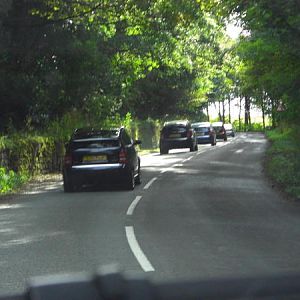 out on the road