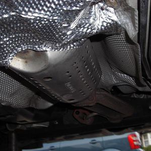 shroud and front under car spoiler