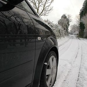 Driving in a winter wonderland