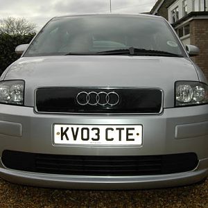 Front end showing bodykit spoiler