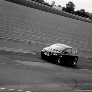 Audi A2 at Castle Combe. ADI  2011